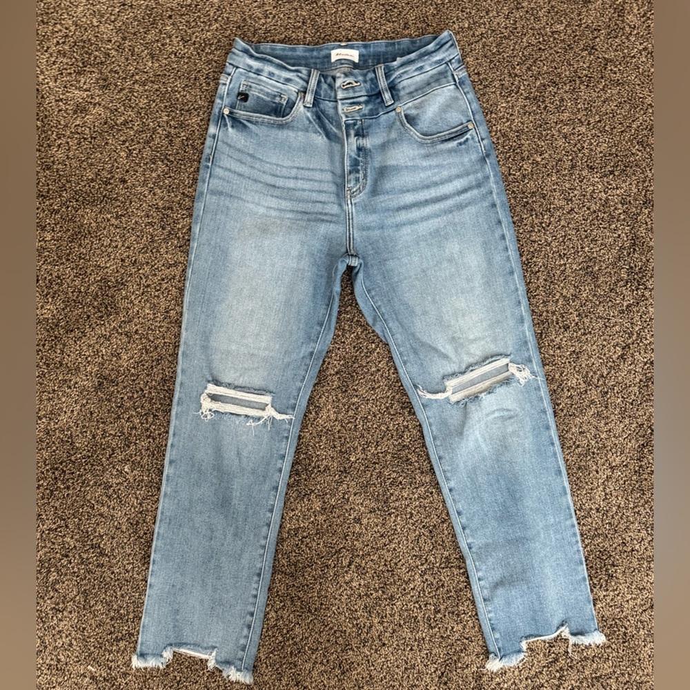 Distressed jeans